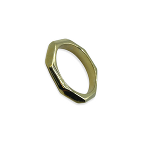 Open image in slideshow, Facettes Gold Plated Ring 002
