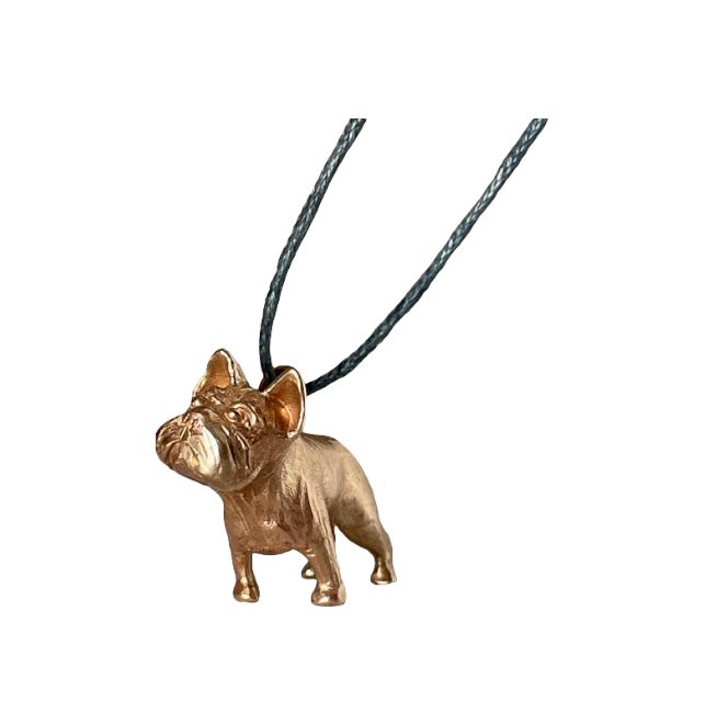 The Beasts. Frenchie Bronze Necklace