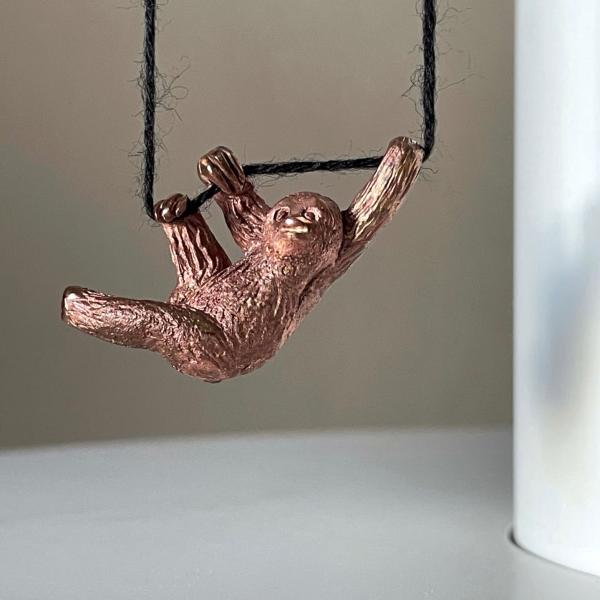 The Beasts. Sloth, the dynamic one Bronze Necklace