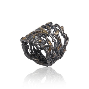 Open image in slideshow, Wired Blackened Ring 067
